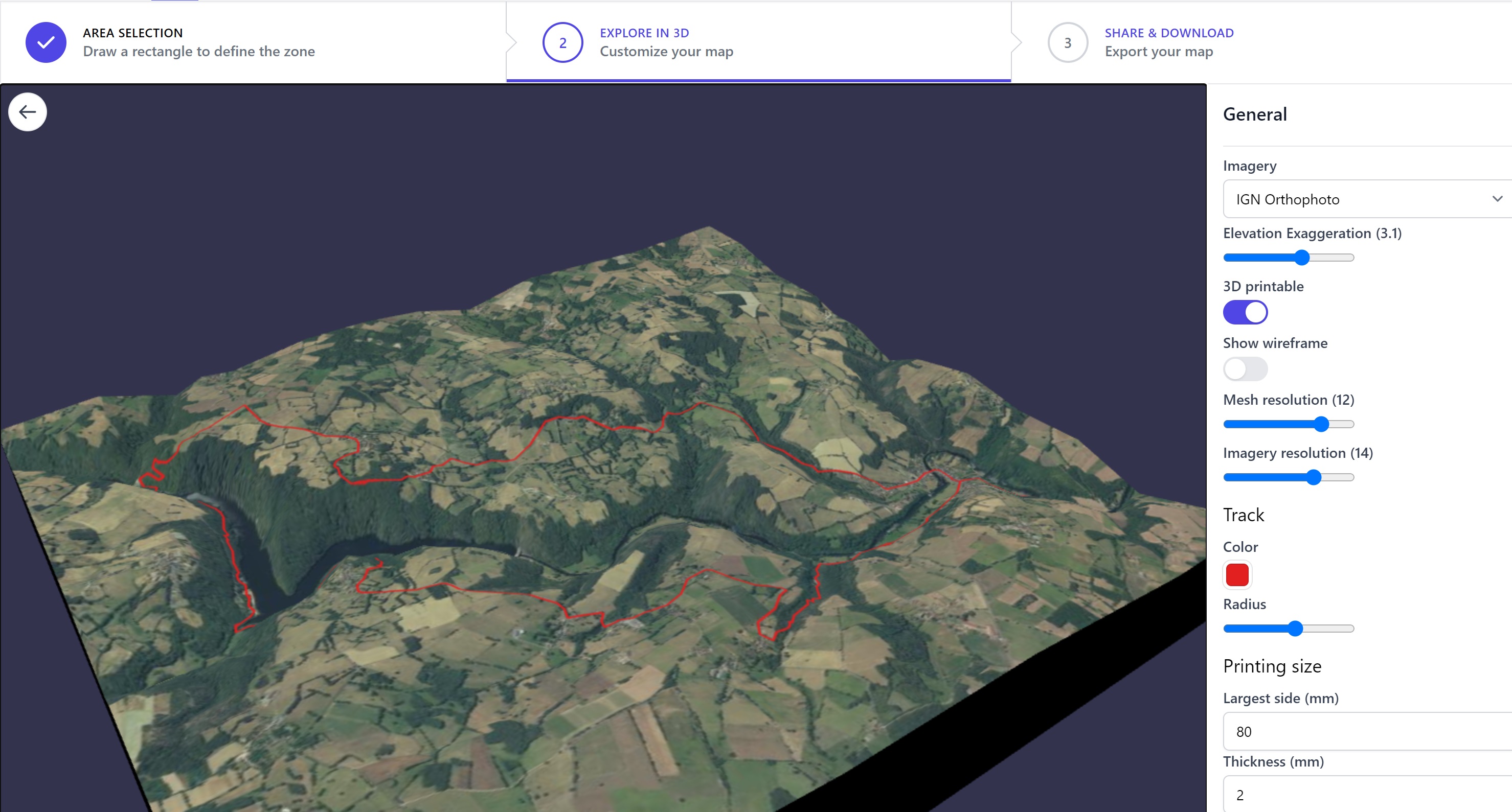 How to 3D print GPX tracks ? – Maps 3D